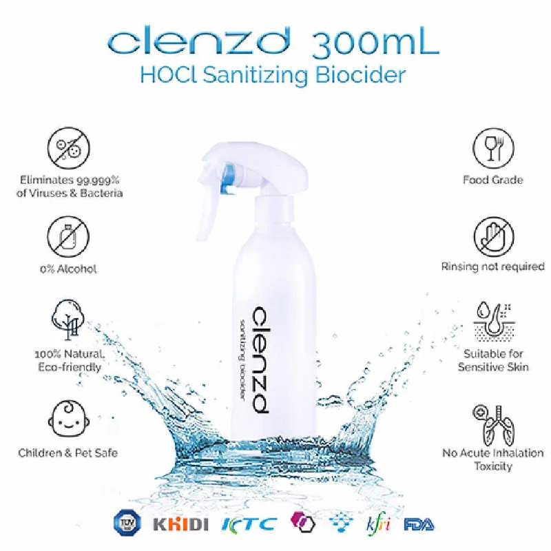 Clenzd HOCL Sanitizing Biocider Spray 300ml